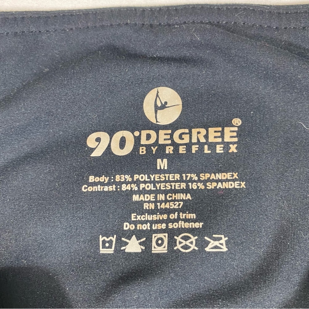 90* Degree by Reflex Capri Leggings Athletic Pants Workout pants Yoga pants Med. - Picture 2 of 7